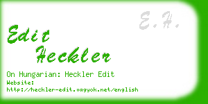 edit heckler business card